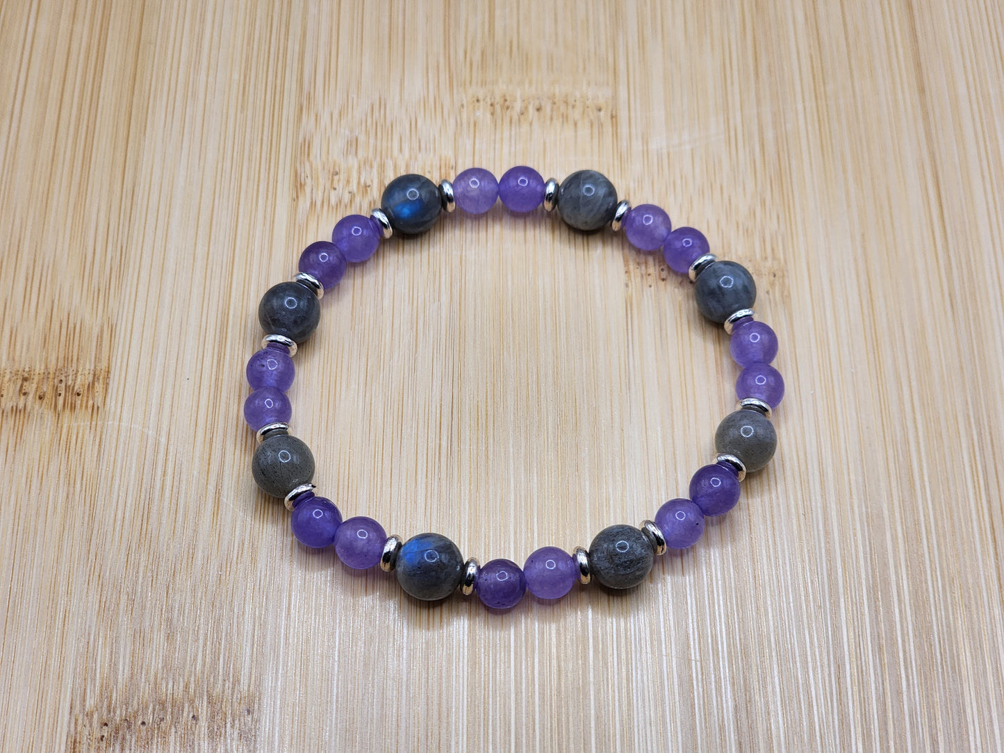 "Vision" – Amethyst & Labradorite Bracelet