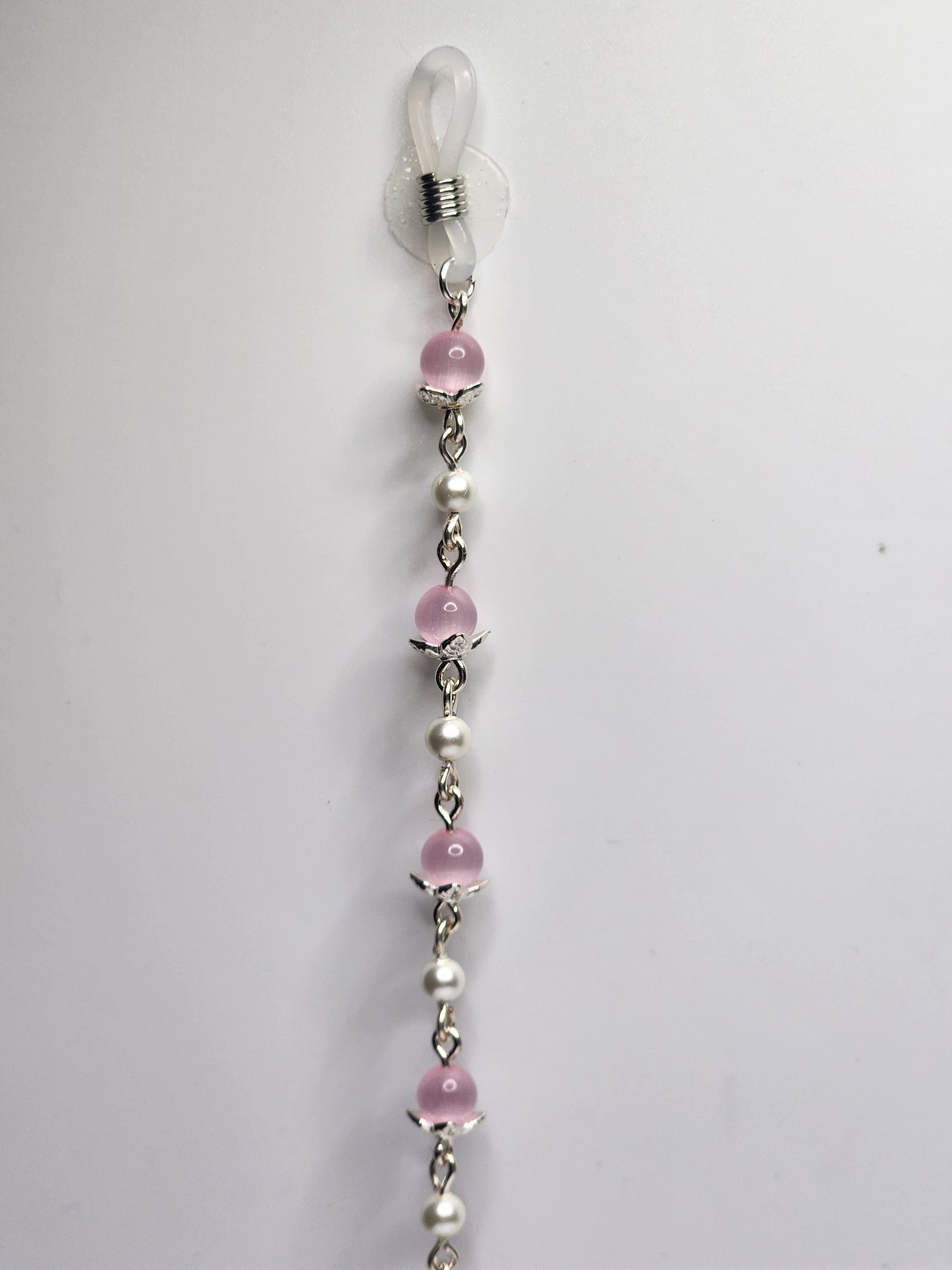 Pink Cat’s Eye Eyeglass Chain