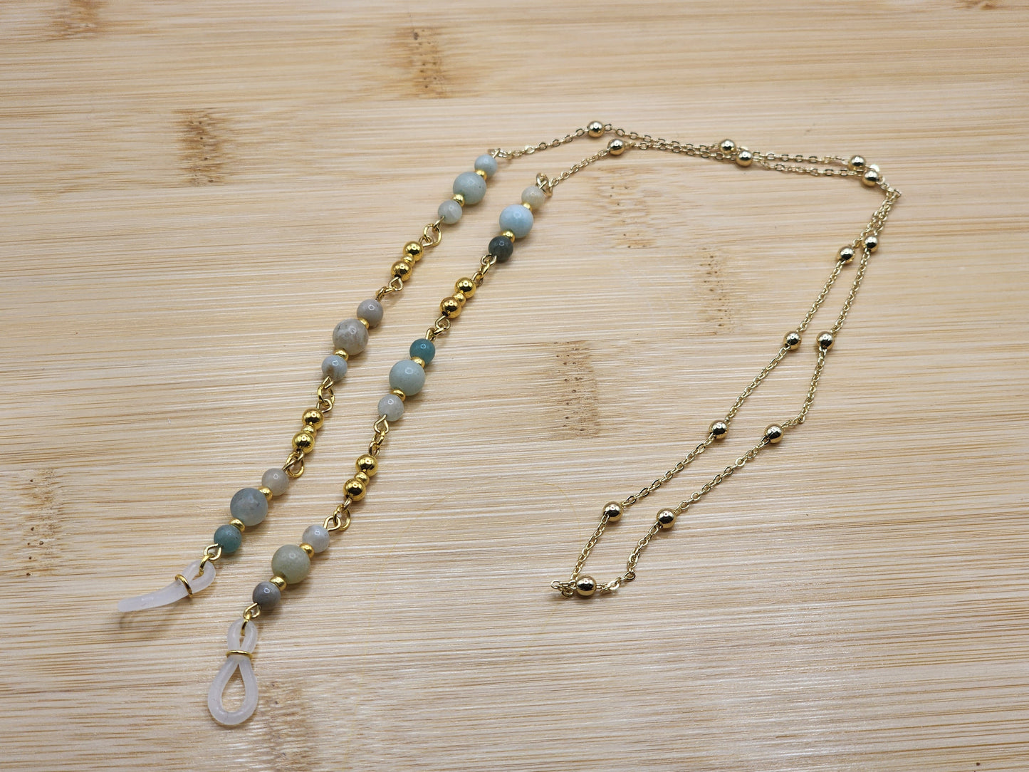 Amazonite Beaded Eyeglass Chain