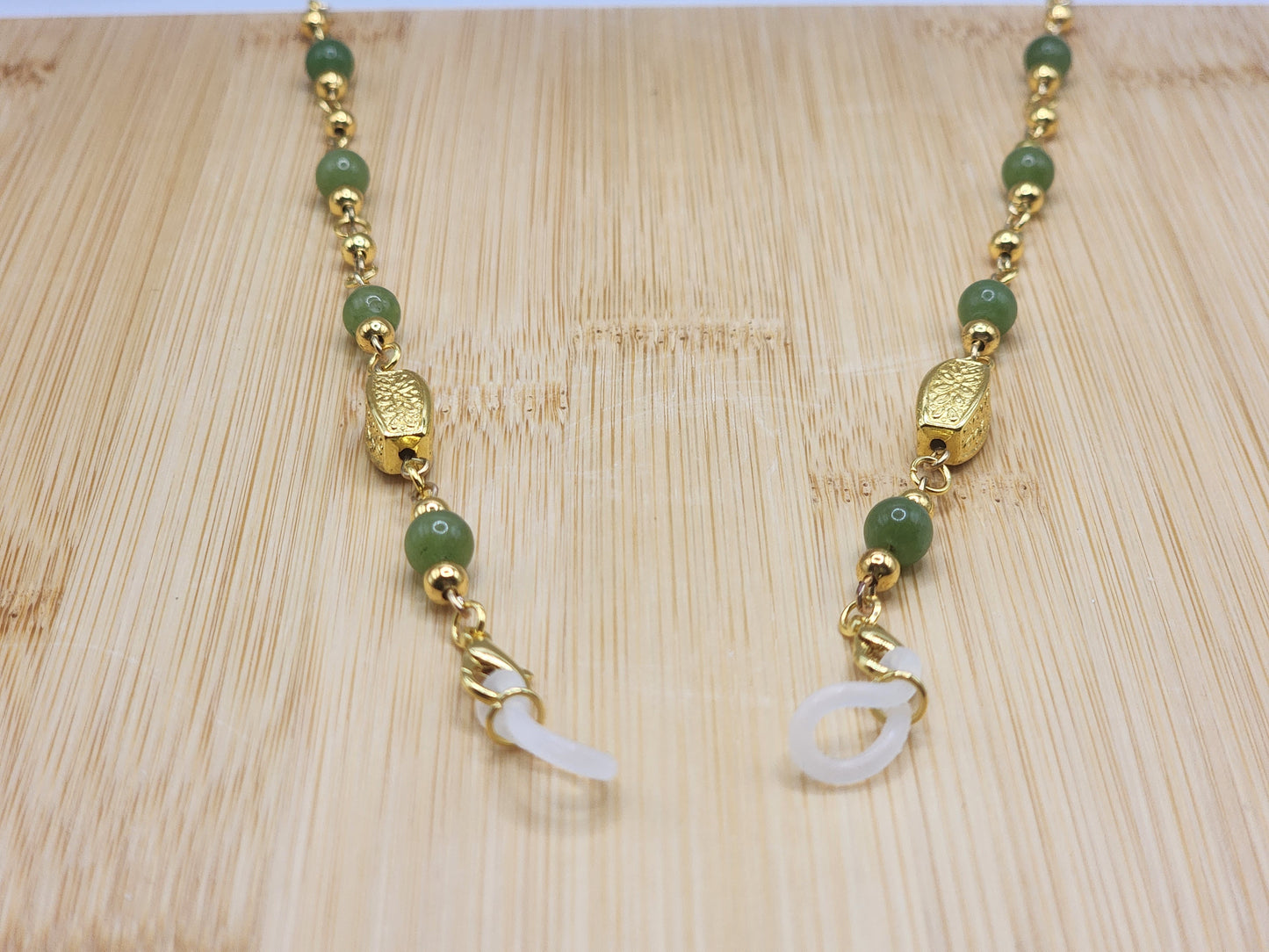 Jade Beaded Eyeglass Chain