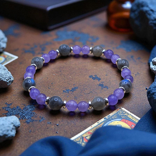 "Vision" – Amethyst & Labradorite Bracelet