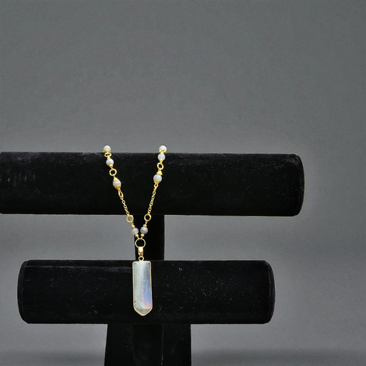 "Shift" – Labradorite Pendant Necklace
