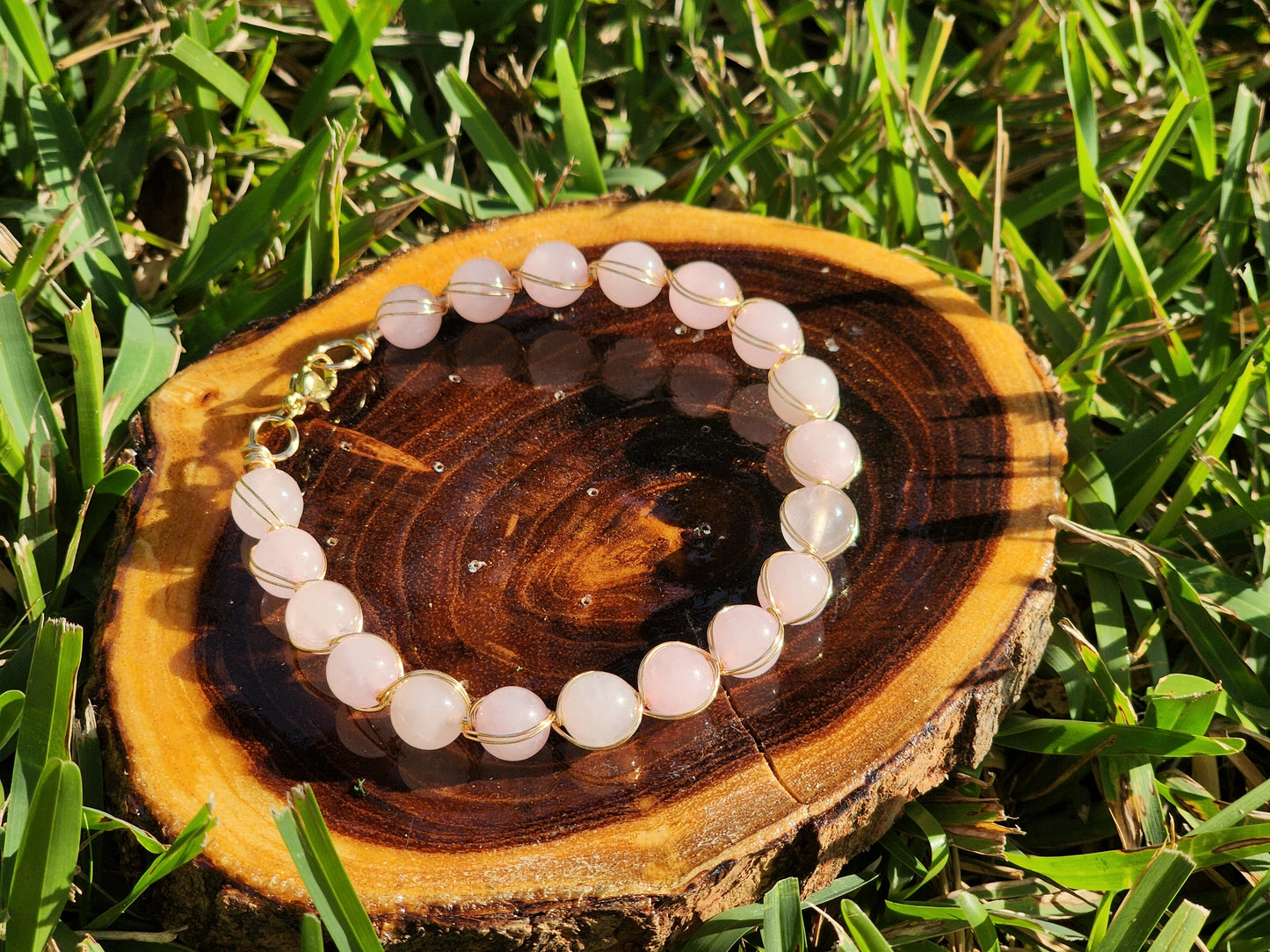 “Heartlight” •  Rose Quartz Bracelet