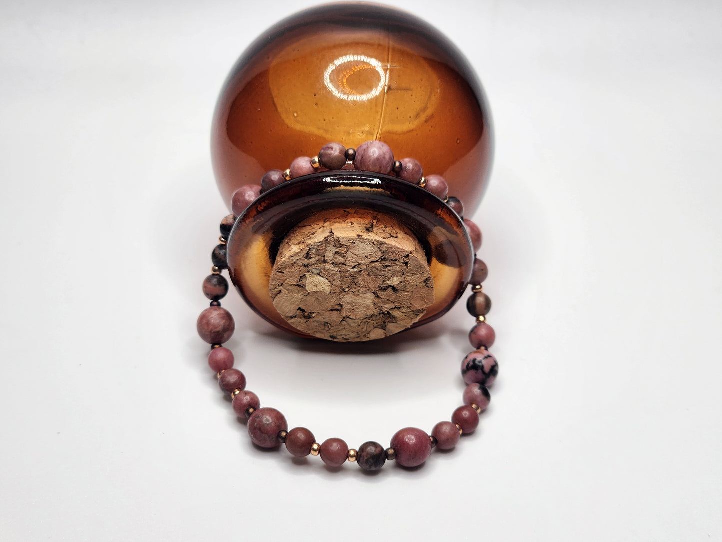 “Heartstone" – Rhodonite Bracelet