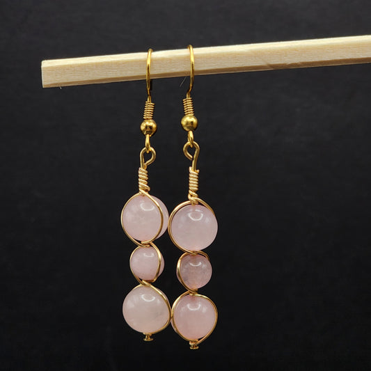 Rose Quartz Earrings