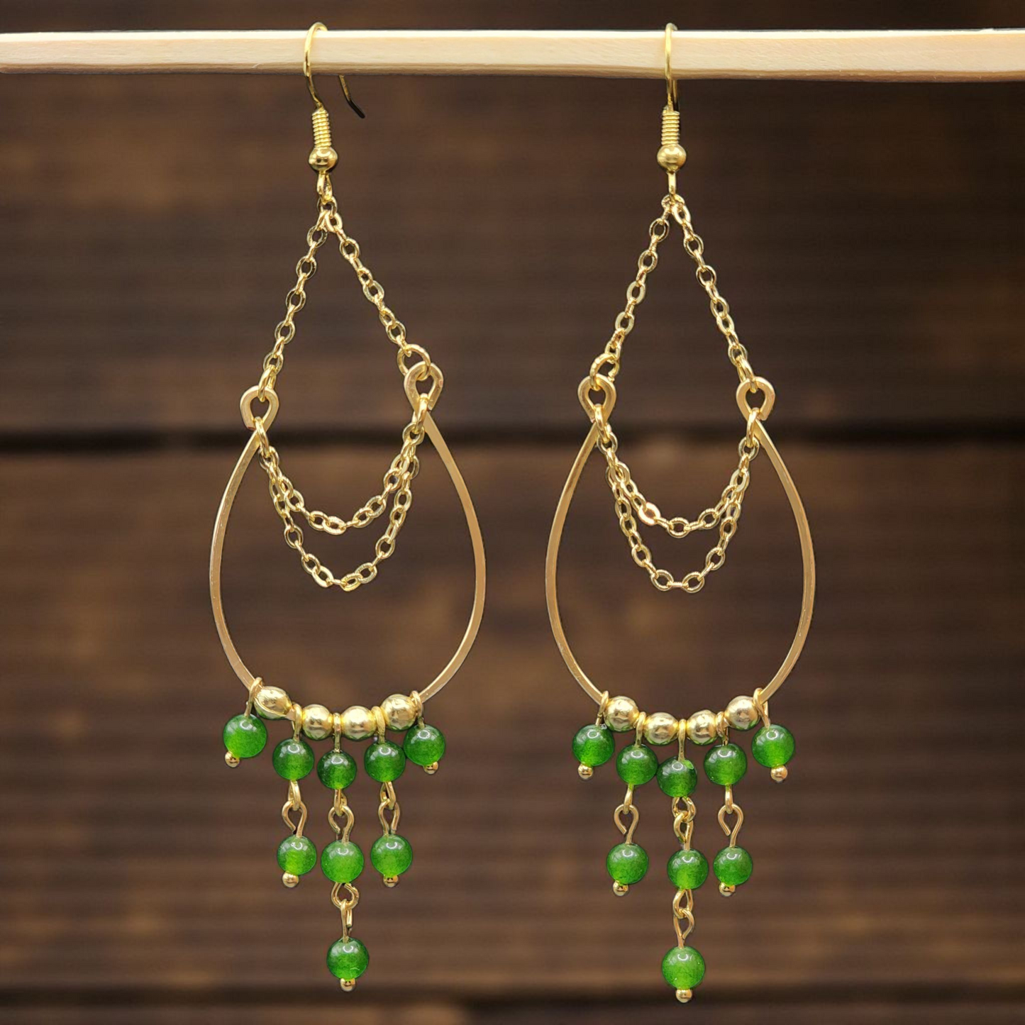 Jade Chandelier Earrings