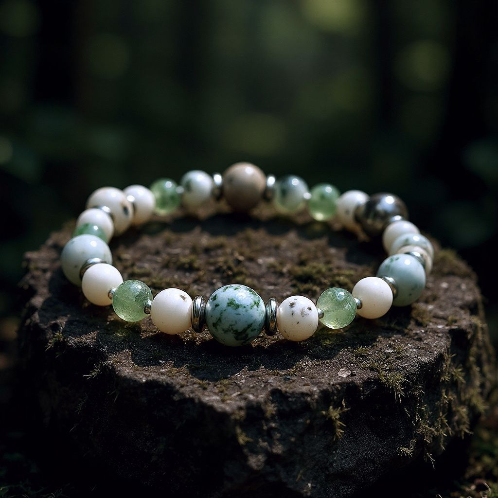 "Roots of Serenity" - Tree Agate Bracelet