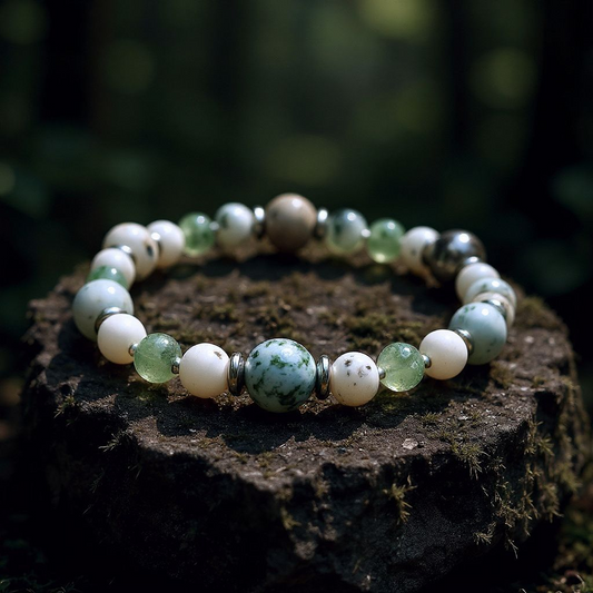 "Roots of Serenity" - Tree Agate Bracelet