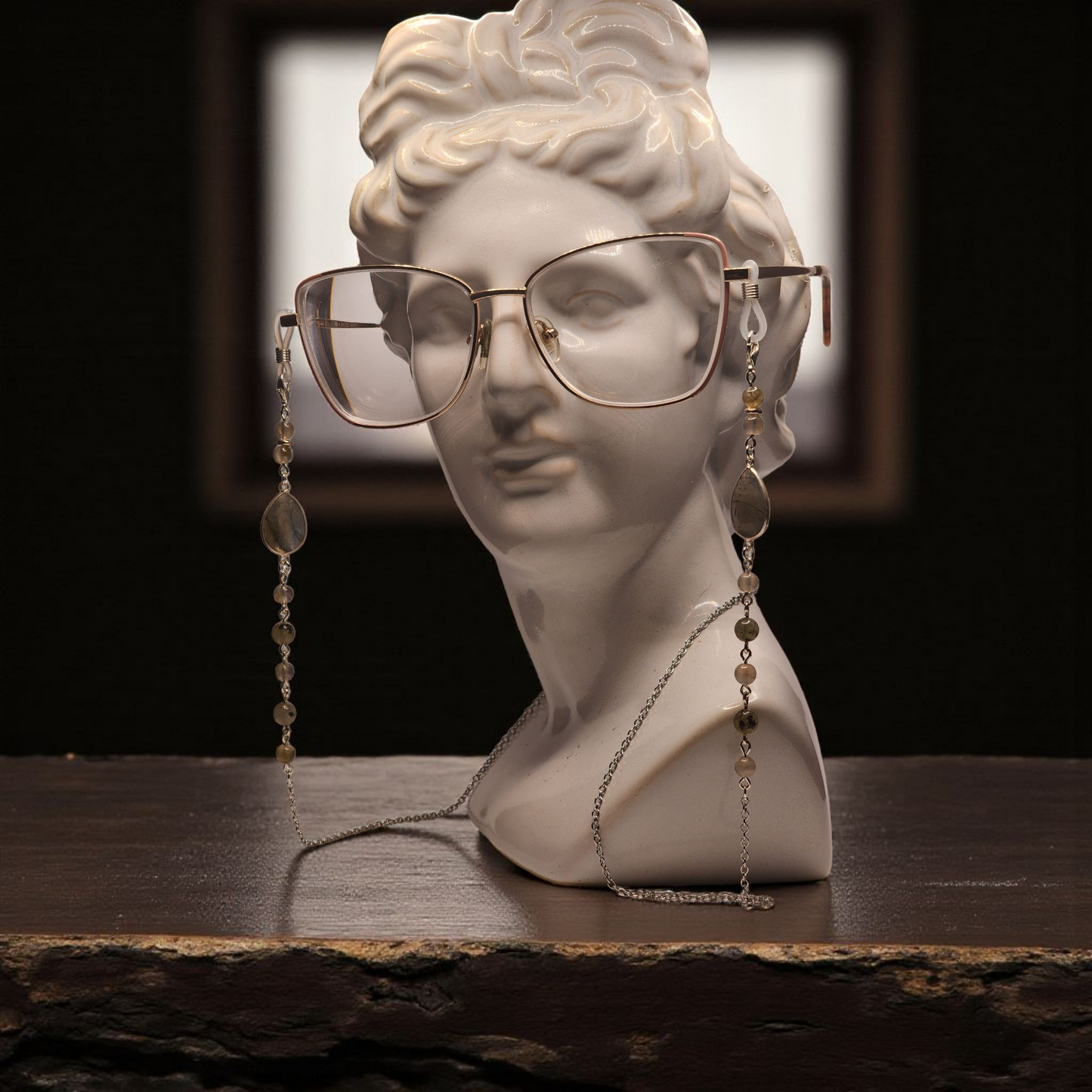 Labradorite Eyeglass chain