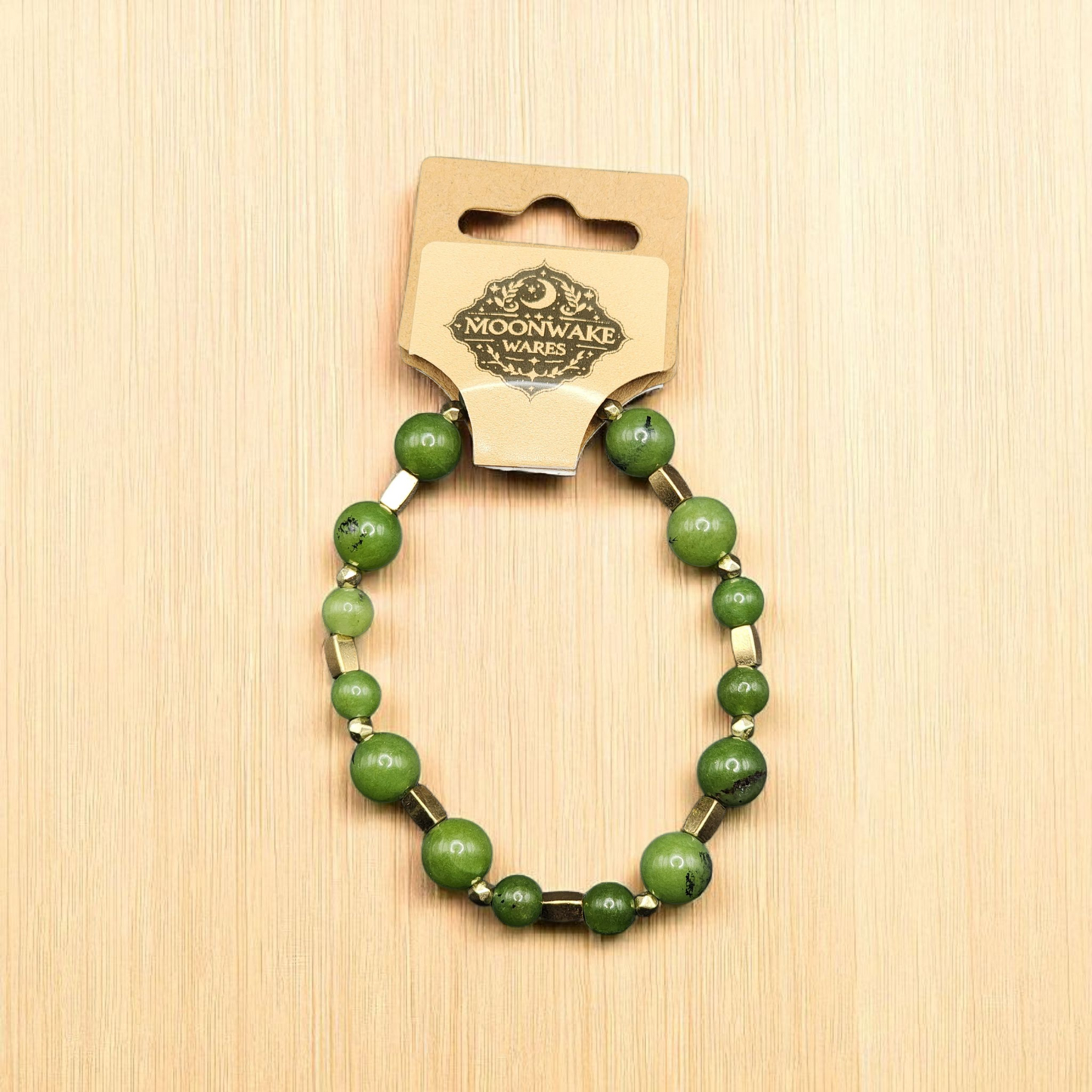 "Sacred Root" – Nephrite Jade Bracelet
