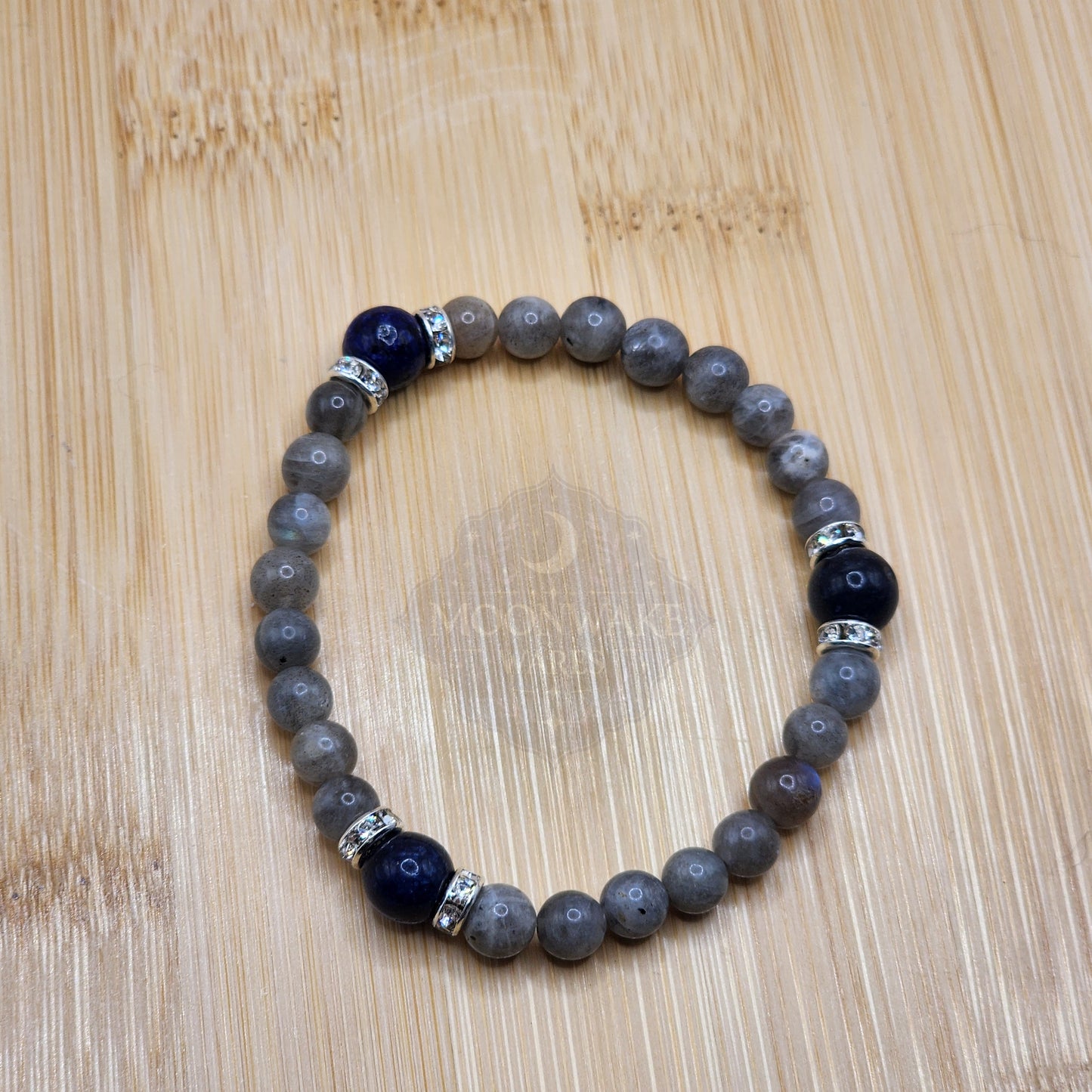 "Visionary Path" – Labradorite & Lapis Lazuli Bracelet