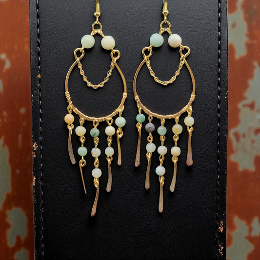 Amazonite Chandelier Earrings