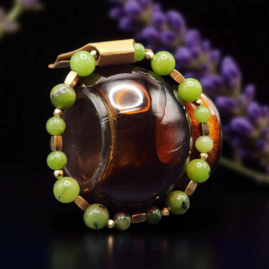 "Sacred Root" – Nephrite Jade Bracelet