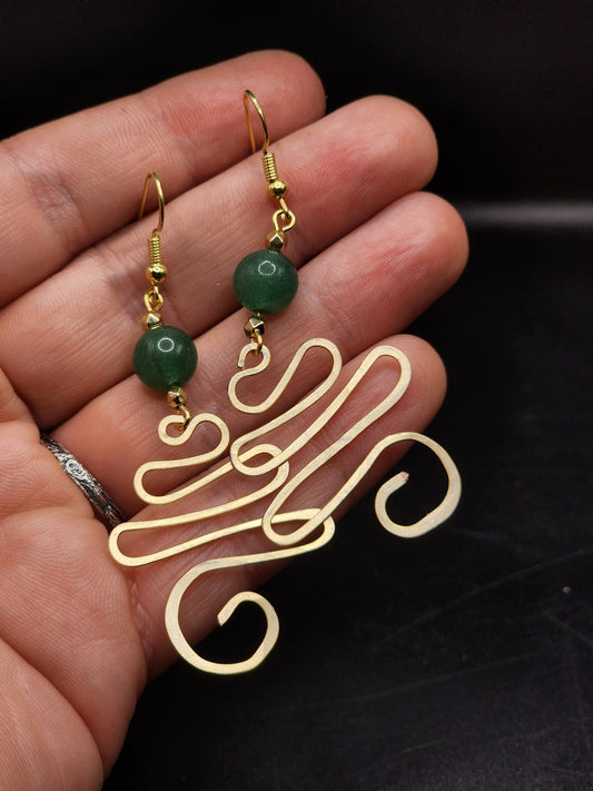 Aventurine Flow Earrings