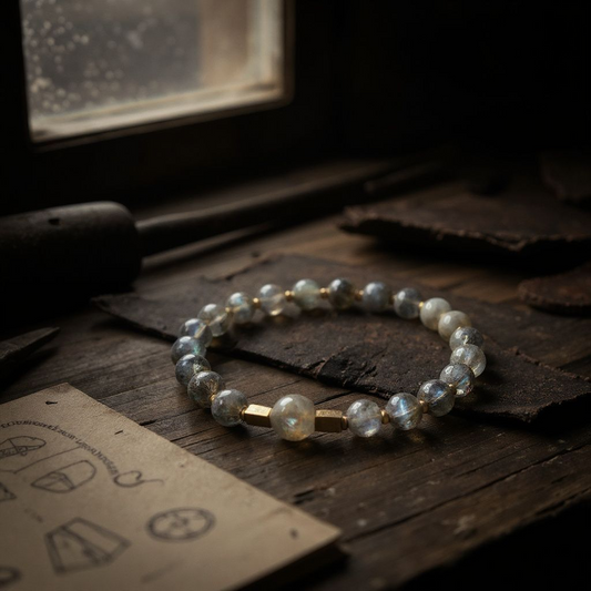 "Guardian’s Light" – Labradorite Bracelet