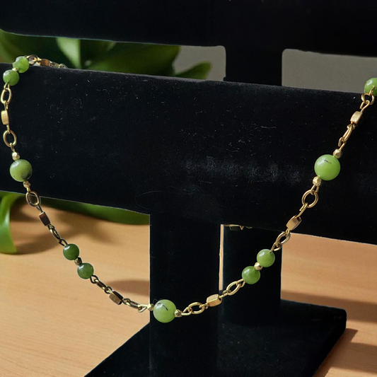 "Serenity’s Touch" – Jade Pendant Necklace