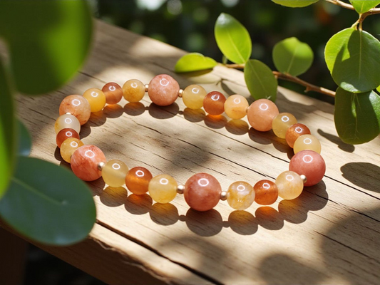 "Golden Dawn" - Light Imperial Jade Bracelet