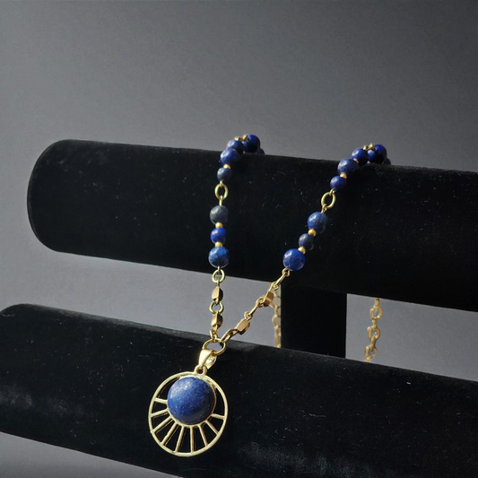 "Celestial Clarity" – Lapis Lazuli Necklace