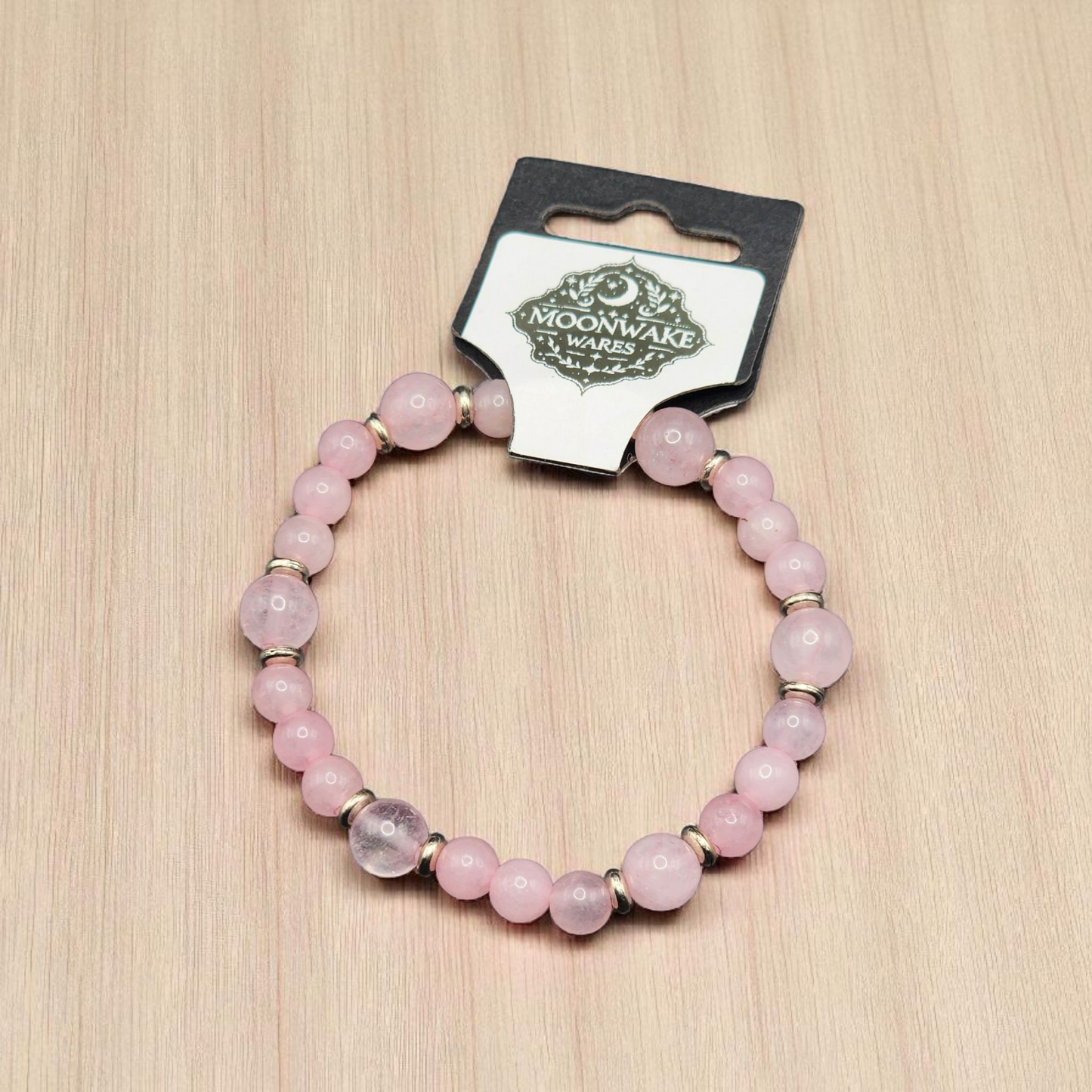 "Open Heart" – Rose Quartz Bracelet