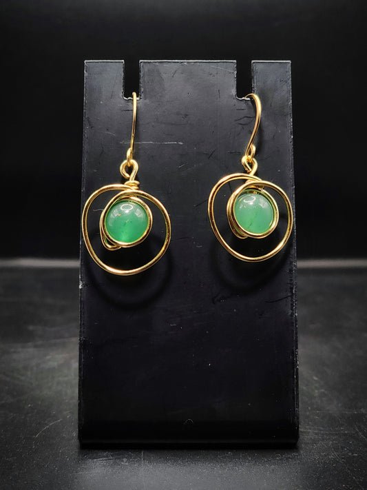 Aventurine wrap drop