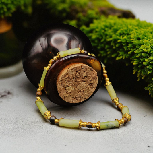 "Balance" – Jade & Tiger’s Eye Bracelet
